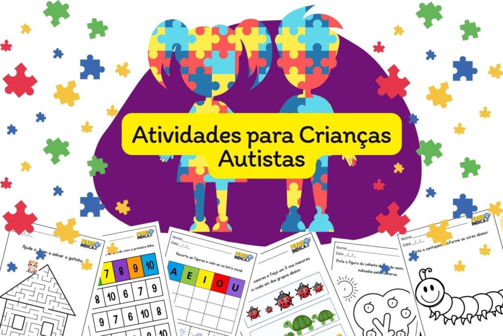 23 Atividades para Crianças Autistas para Imprimir