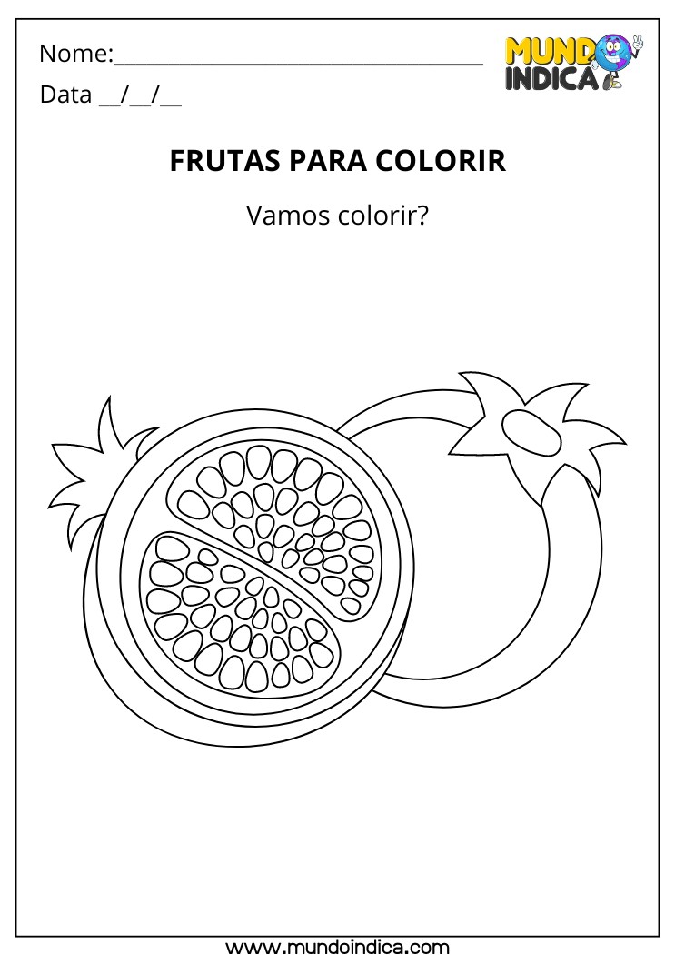 Desenho de Fruta para Colorir