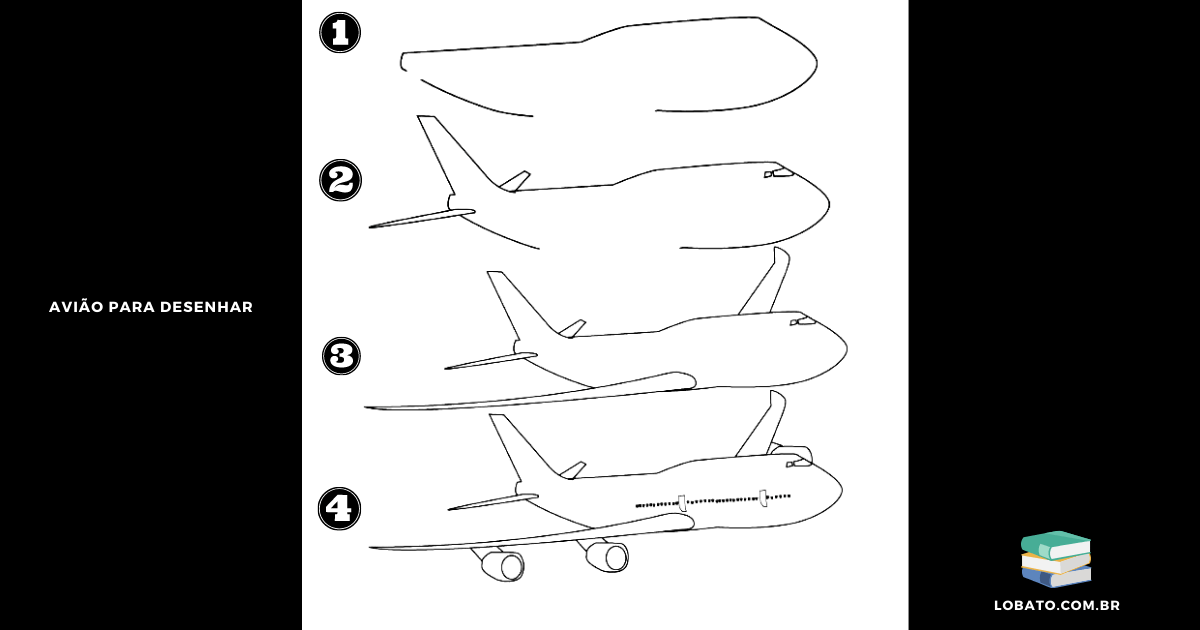 desenhos-para-desenhar-de-avião