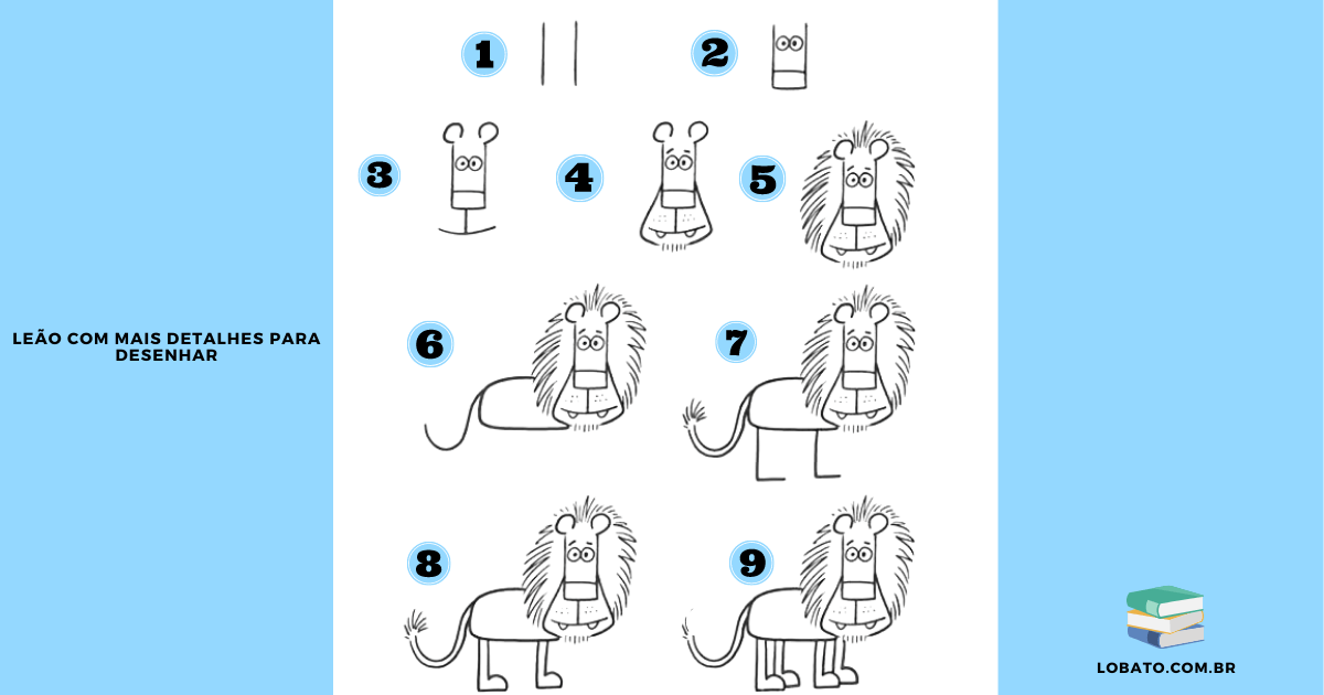 desenho-para-desenhar-leão-com-mais-detalhes