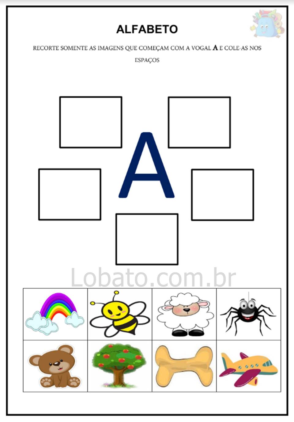 atividades adaptadas para alunos com autismo do alfabeto