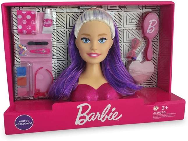 Boneca Barbie Pupee Styling Head Faces