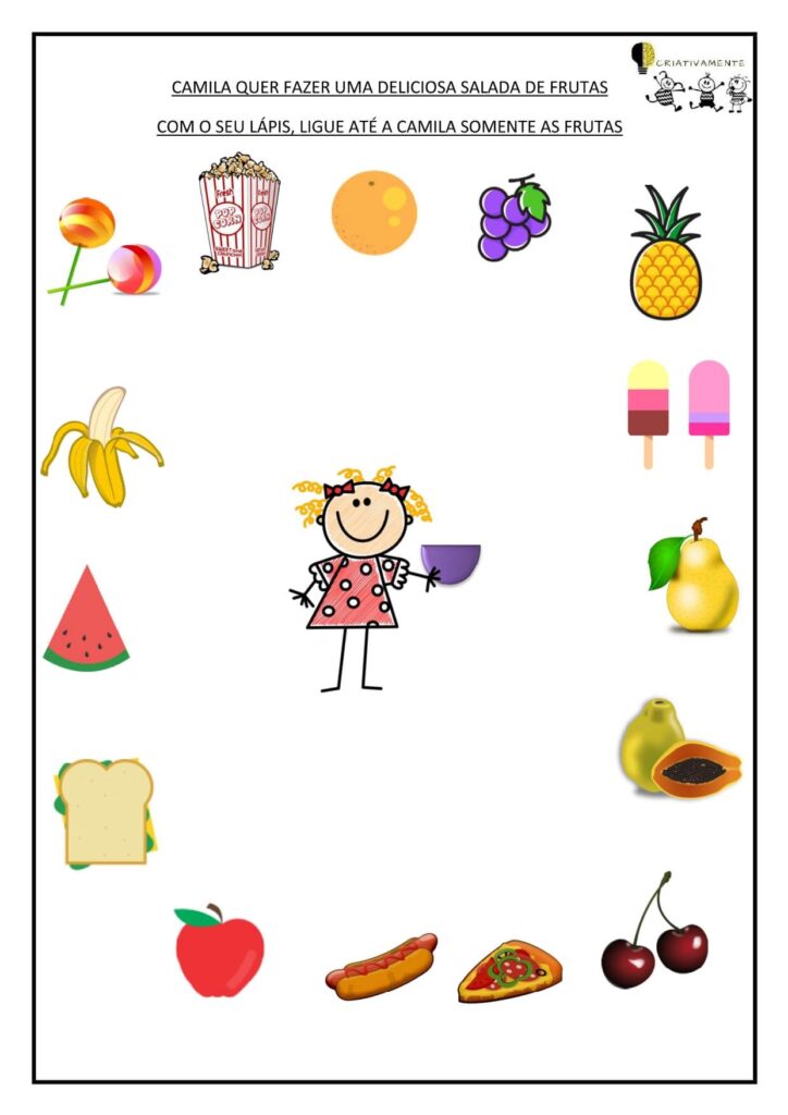 atividades de alimentação saudável na educação infantil