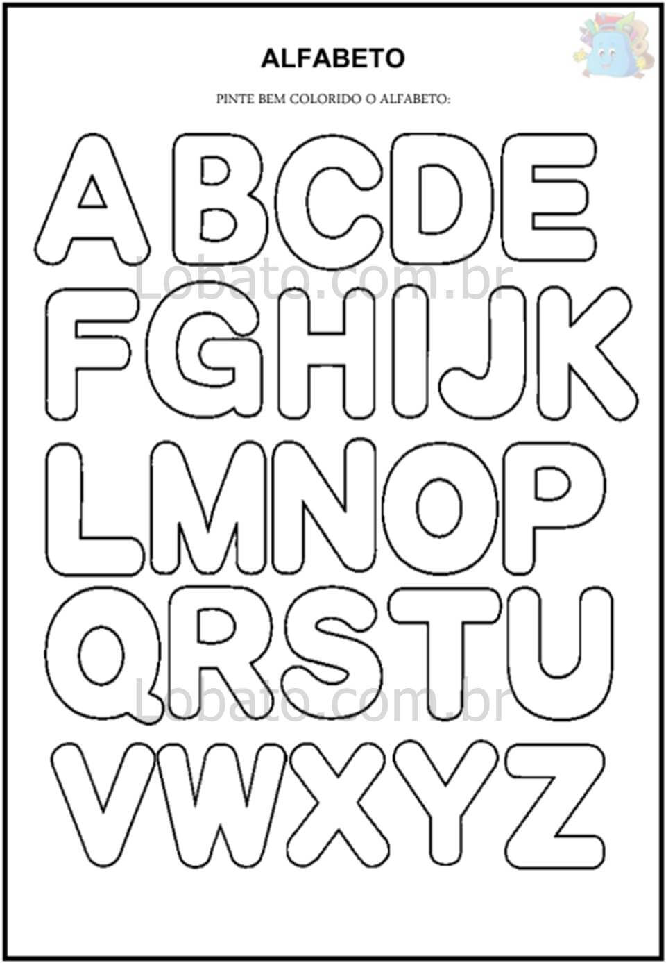 letras do alfabeto para imprimir