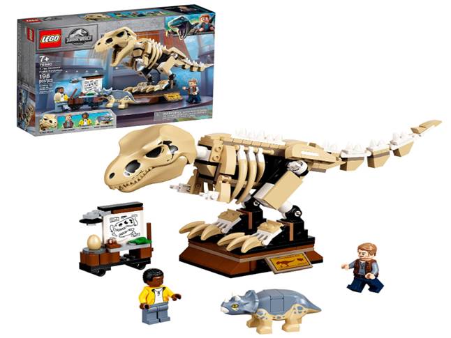 LEGO® Jurassic World - Exposição de Fóssil do Dinossauro T.rex