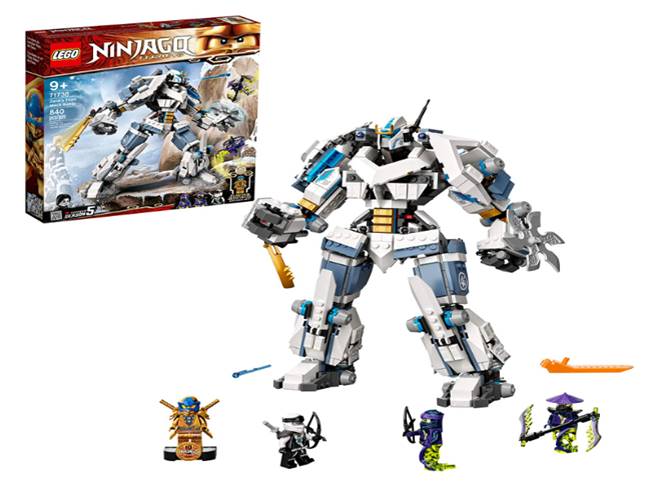 NINJAGO Legacy O Combate do Robô Titã de Zane; Kit de Construção (840 peças)