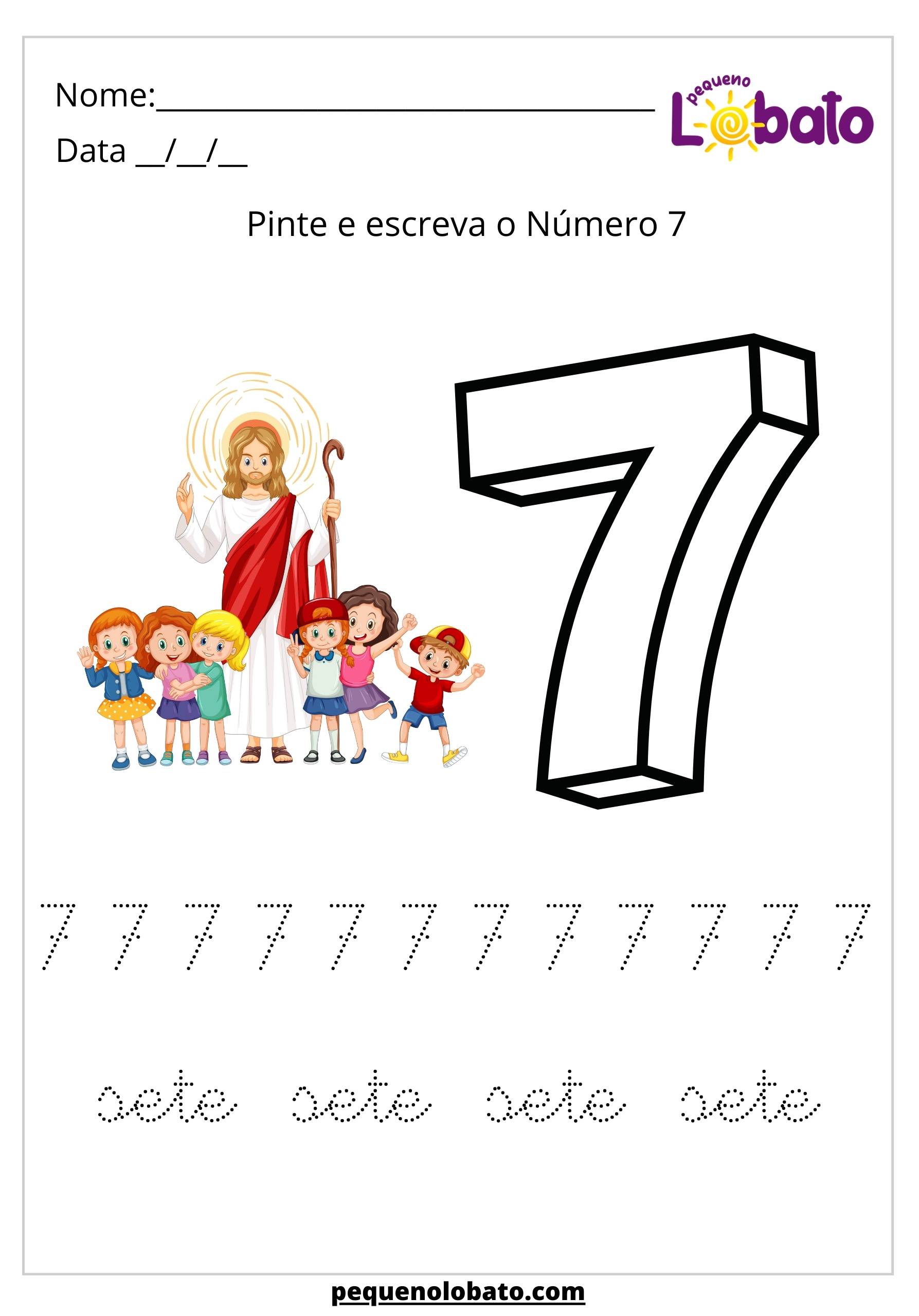 Atividade bíblica para crianças número 7 para imprimir