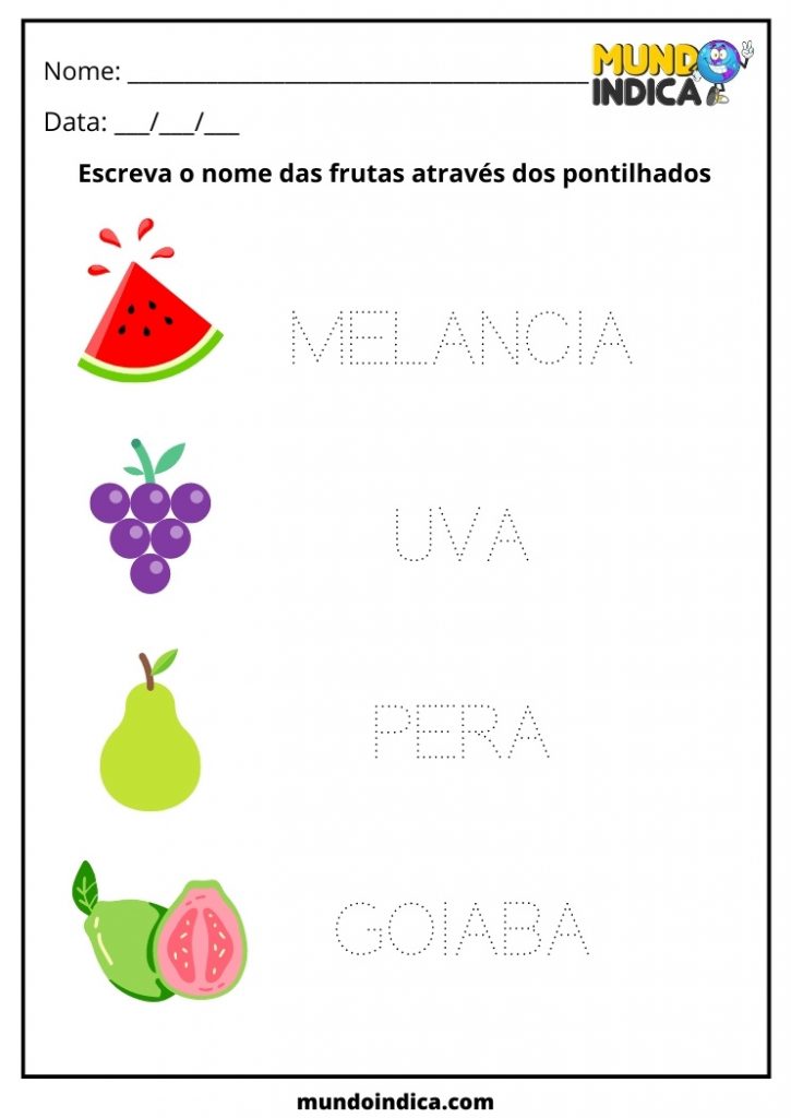 Atividades de Português caligrafia para imprimir