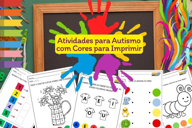 20 Atividades para Autismo com Cores para Imprimir