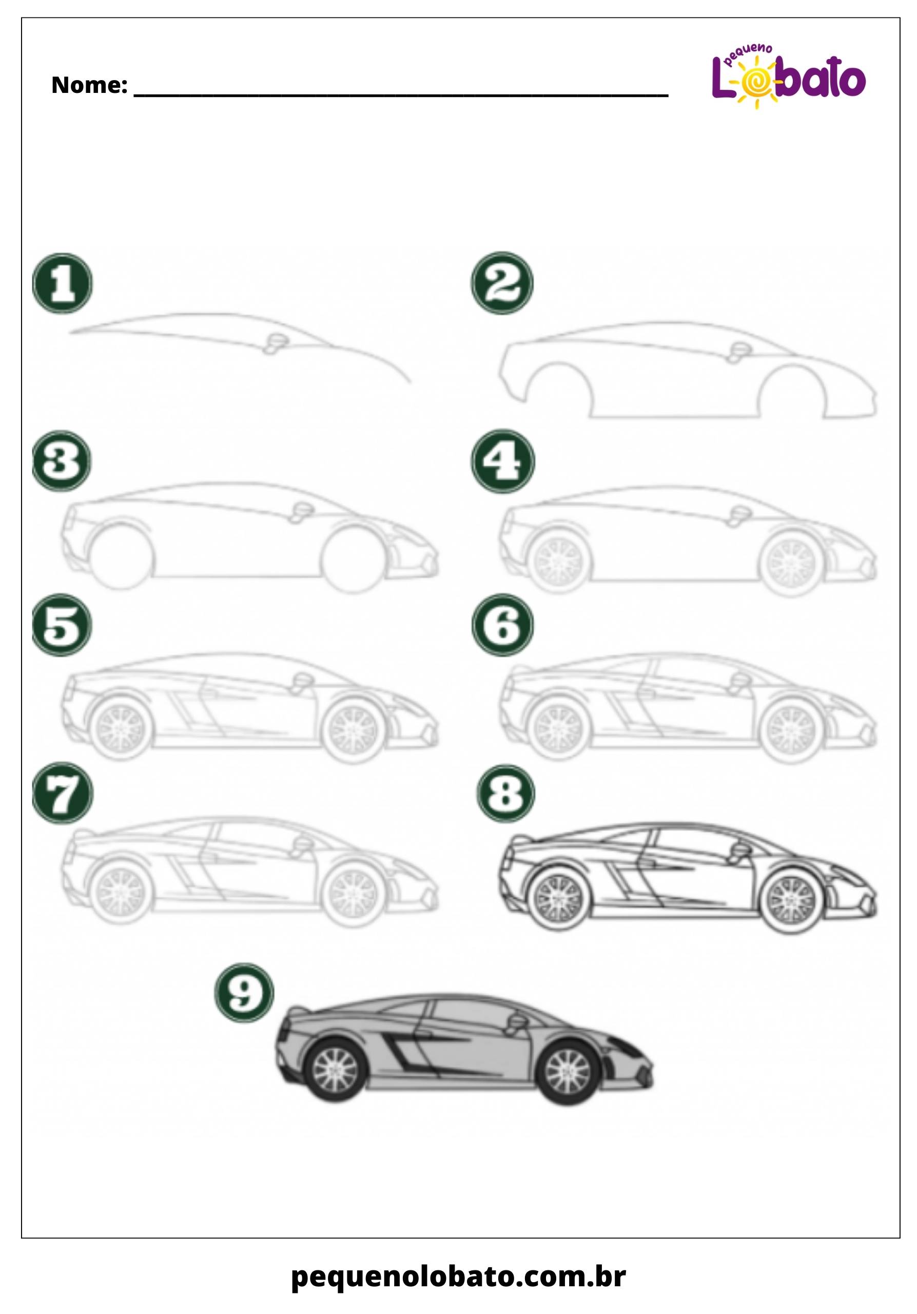 Lamborghini para desenhar