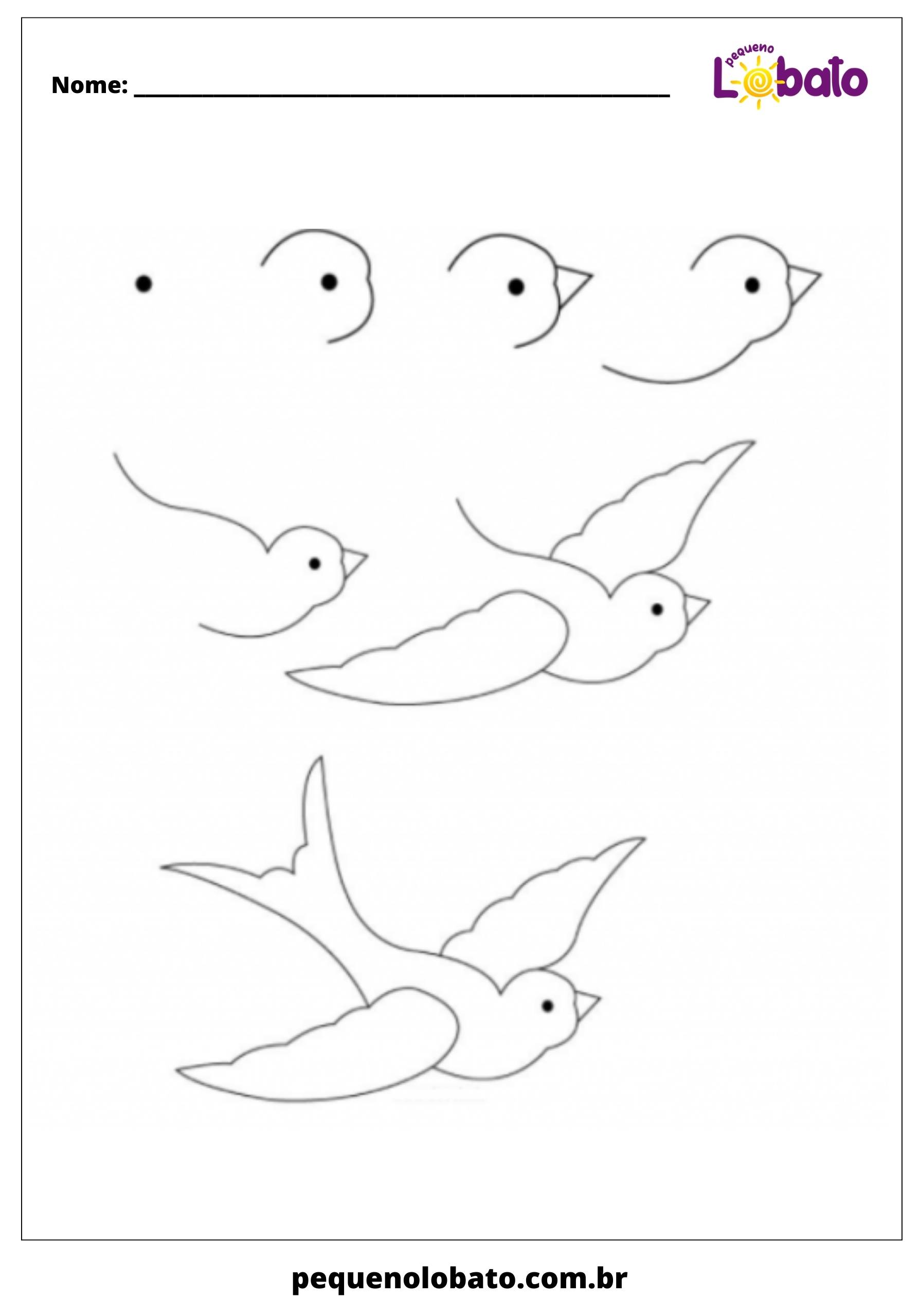 Pássaro para desenhar