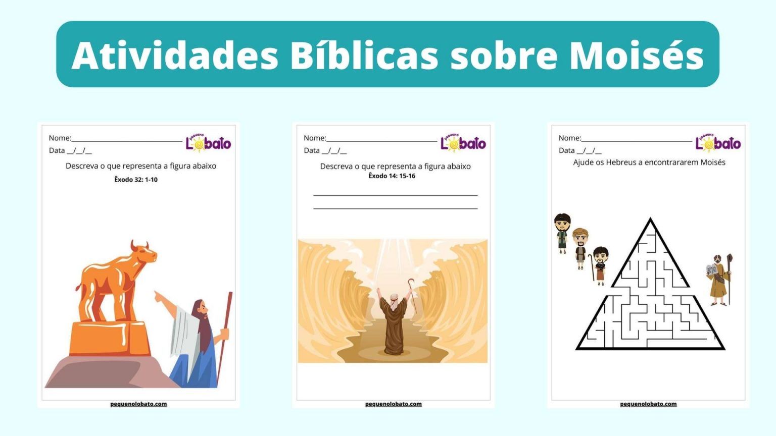 Atividades B blicas sobre Mois s - Atividades Biblicas Sobre Moises 1536x864 
