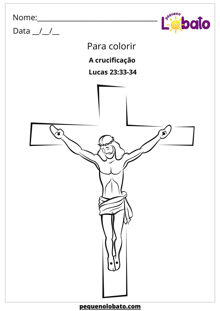 atividades de ensino religioso - crucificação de cristo