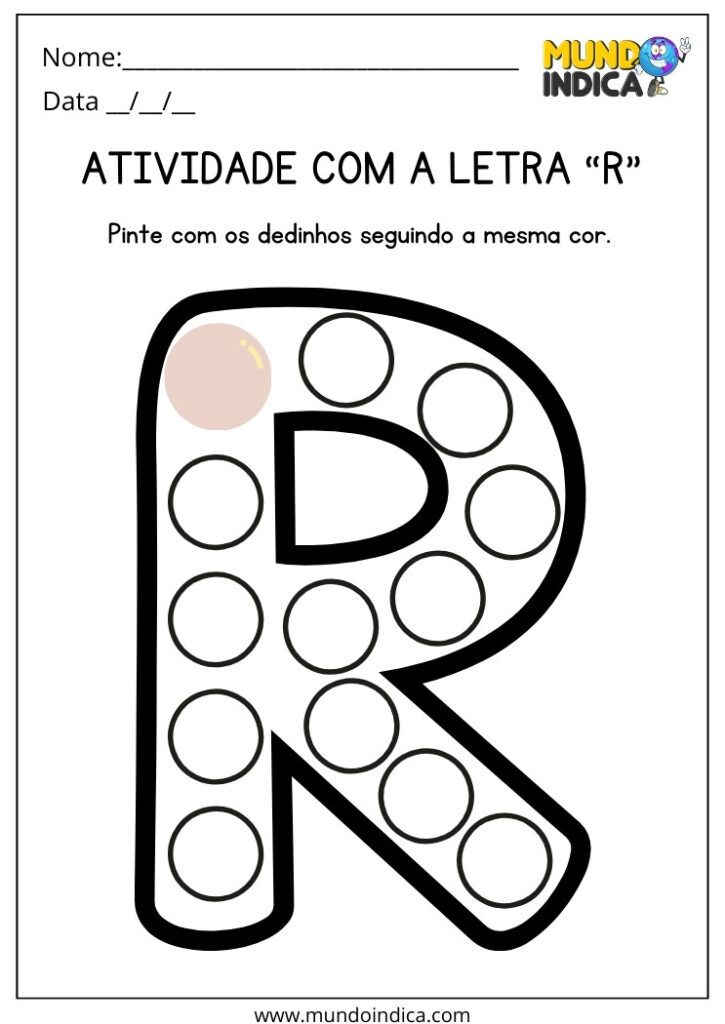 Letra R Recorte 7 Atividades com a Letra R em 2026