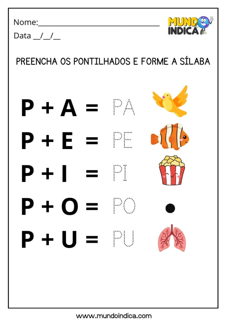 26 Atividades de Alfabetização para Autismo para imprimir