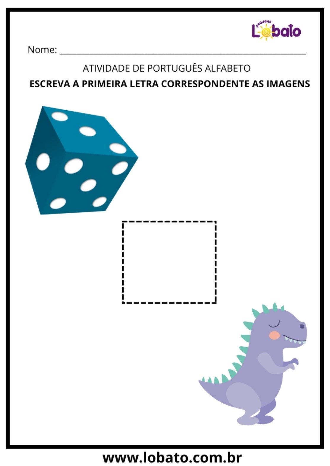 Atividade de português adaptada para alunos com autismo para imprimir com a letra d