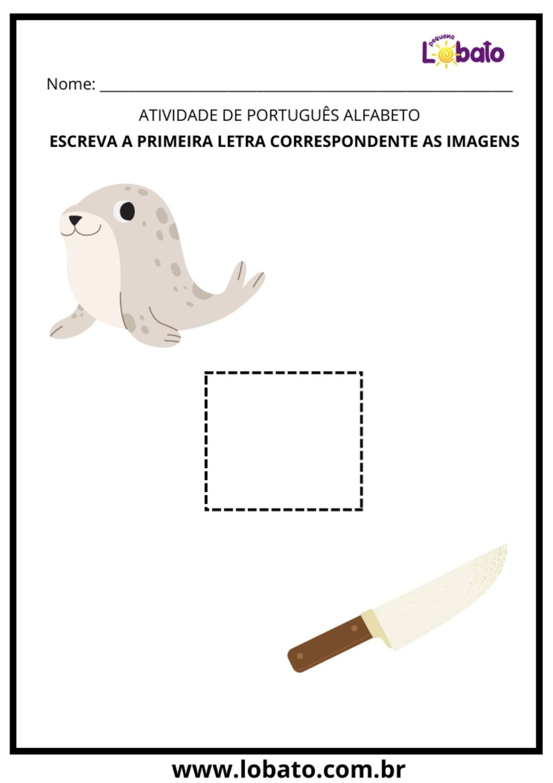 Atividade de português adaptada para alunos com autismo para imprimir com a letra f