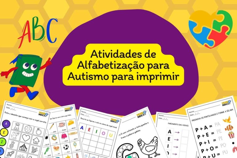 26 Atividades de Alfabetização para Autismo para imprimir