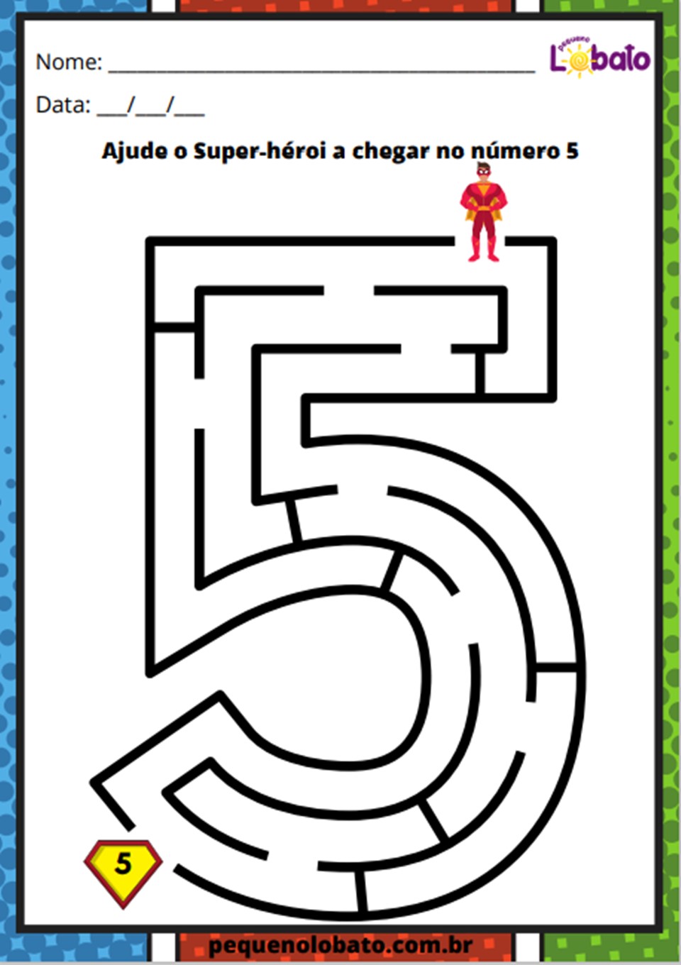 atividade de labirinto número 5