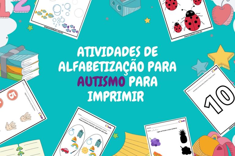 Atividades de Alfabetização para Autismo para imprimir em 2023