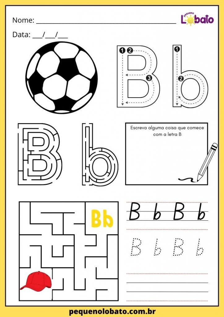 Atividades Com A Letra B Maiúsculo Em Outubro De 2024