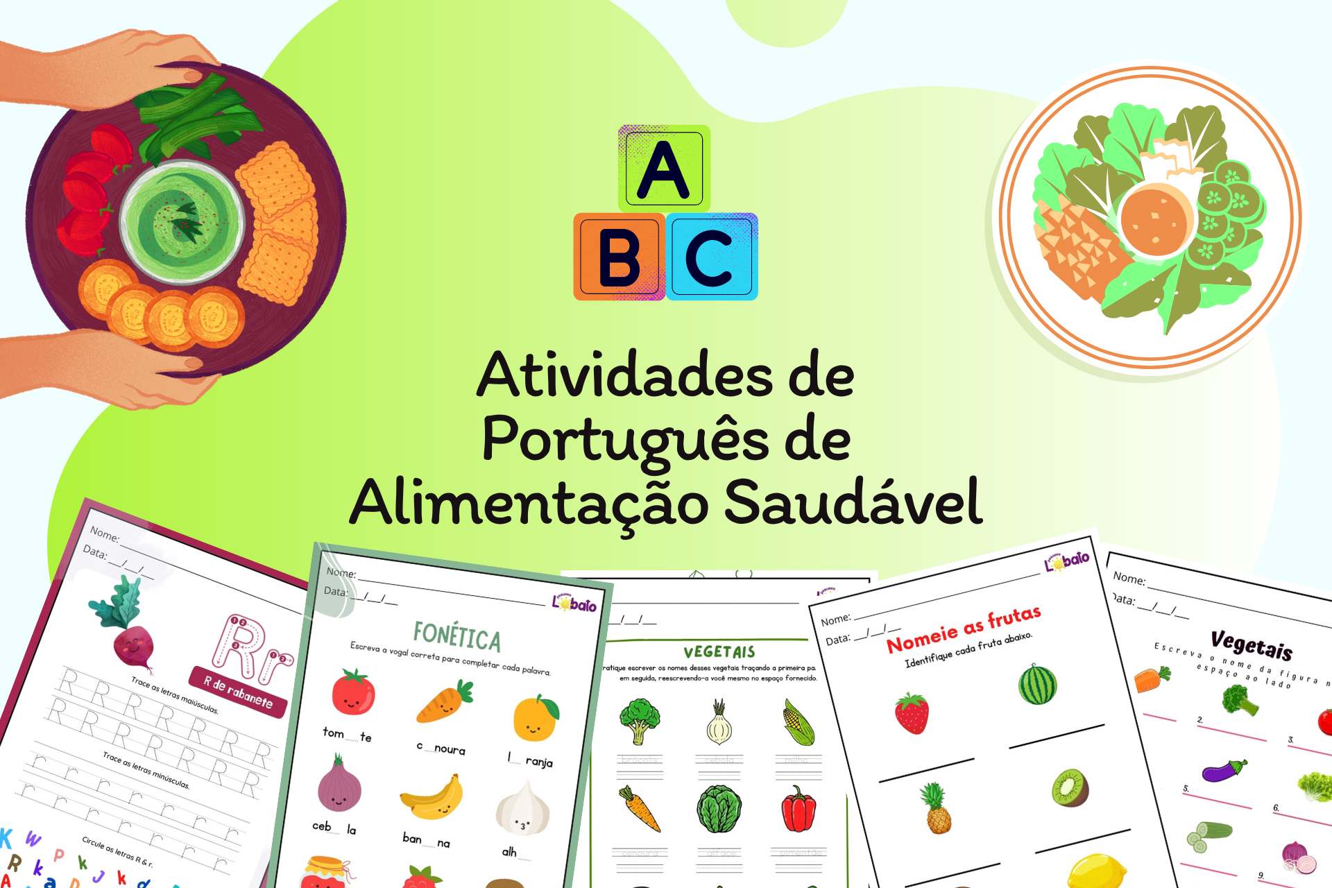 Atividades de Português de Alimentação Saudável