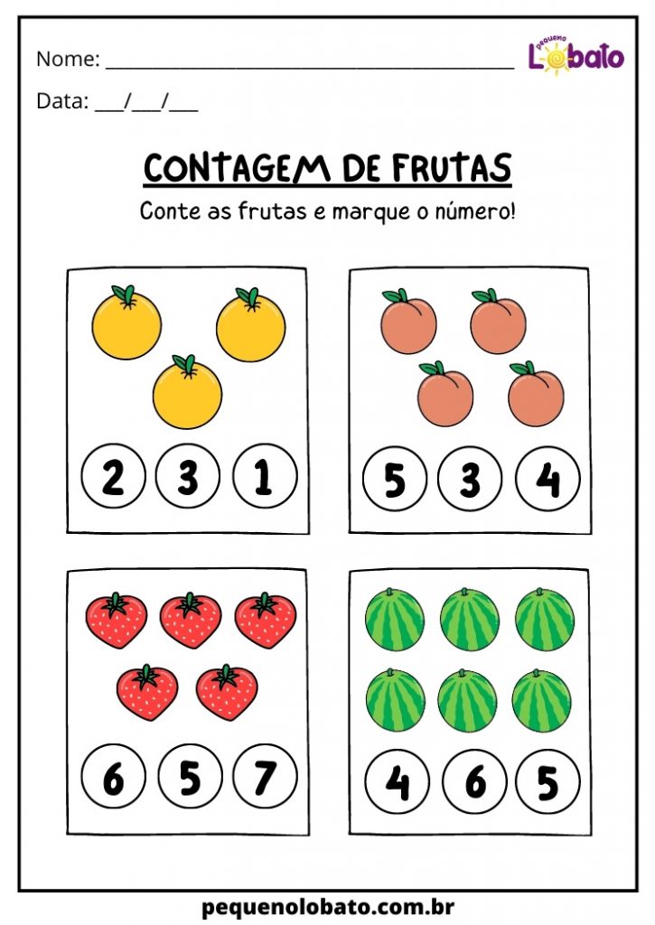 Atividades Com Frutas Na Educa O Infantil Para Imprimir