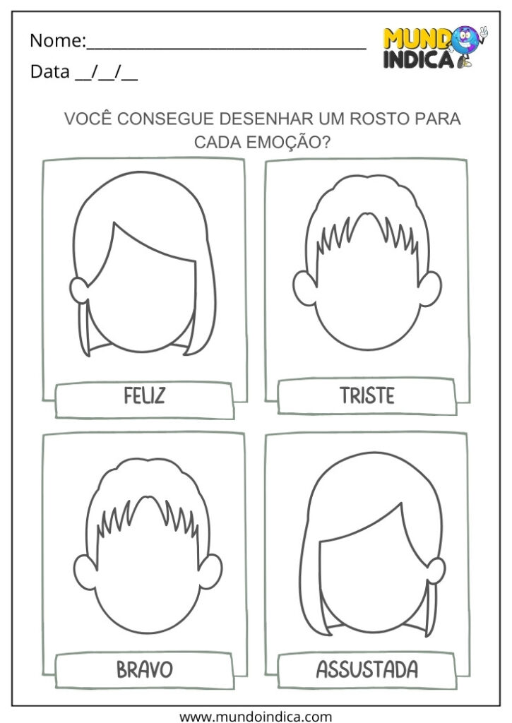 13 Atividades sobre Sentimentos e Emoções na Educação Infantil