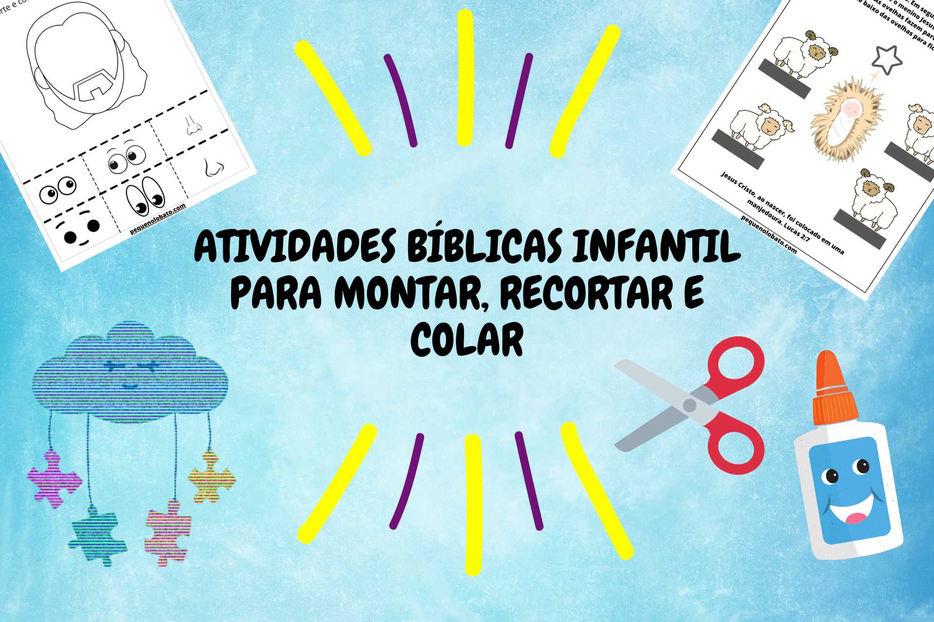 Pin em Atividades bíblicas para imprimir