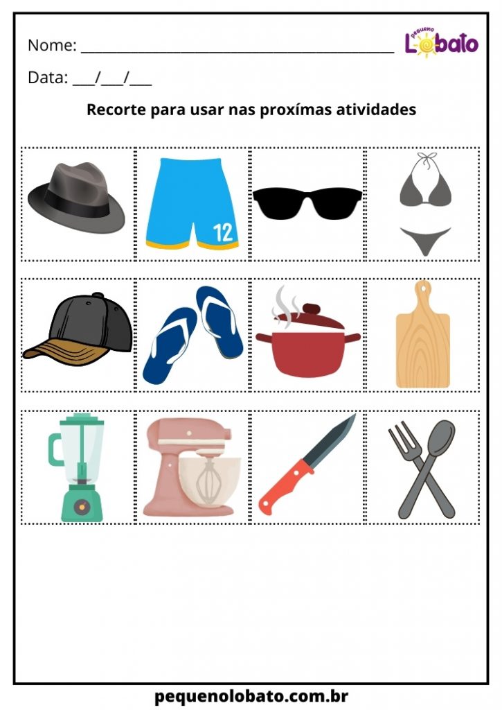 23 Atividades de Recorte e Colagem para Imprimir em 2026