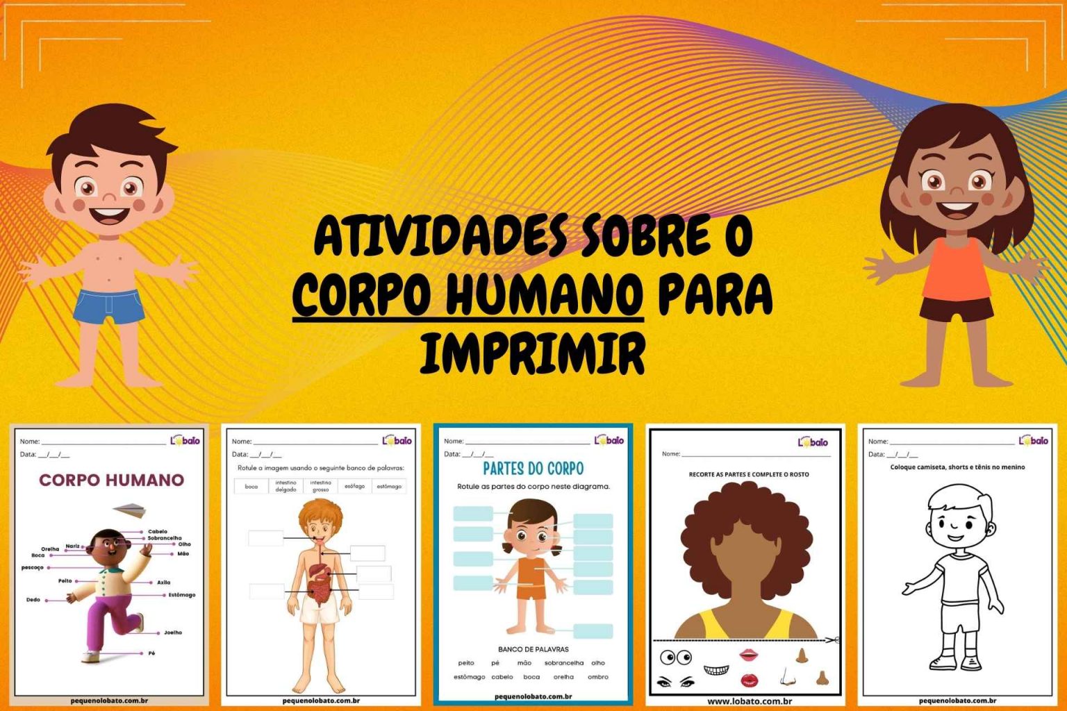 12 Atividades Sobre O Corpo Humano Para Imprimir