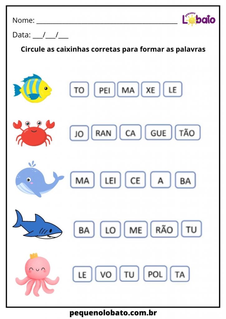 30 Atividades Para Alunos Com Síndrome de Down Para Imprimir