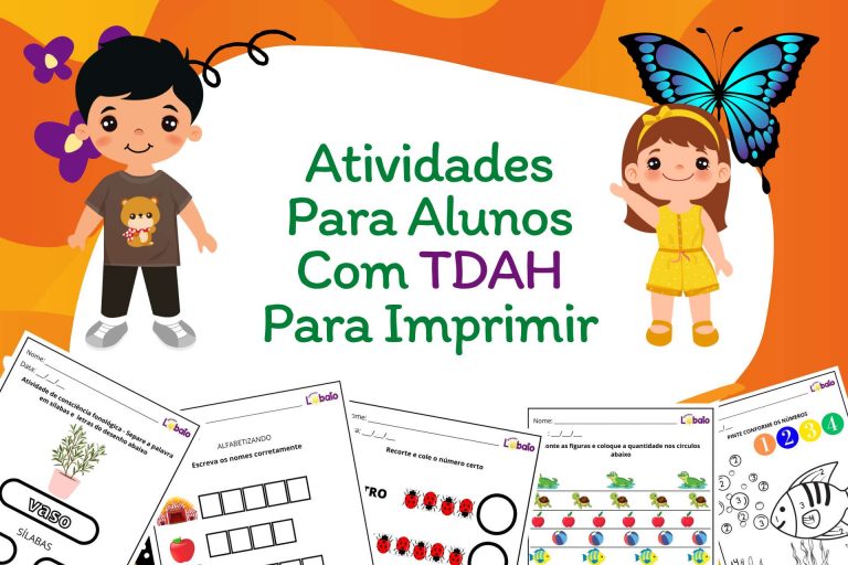 48 Atividades Para Alunos Com TDAH Para Imprimir 2026