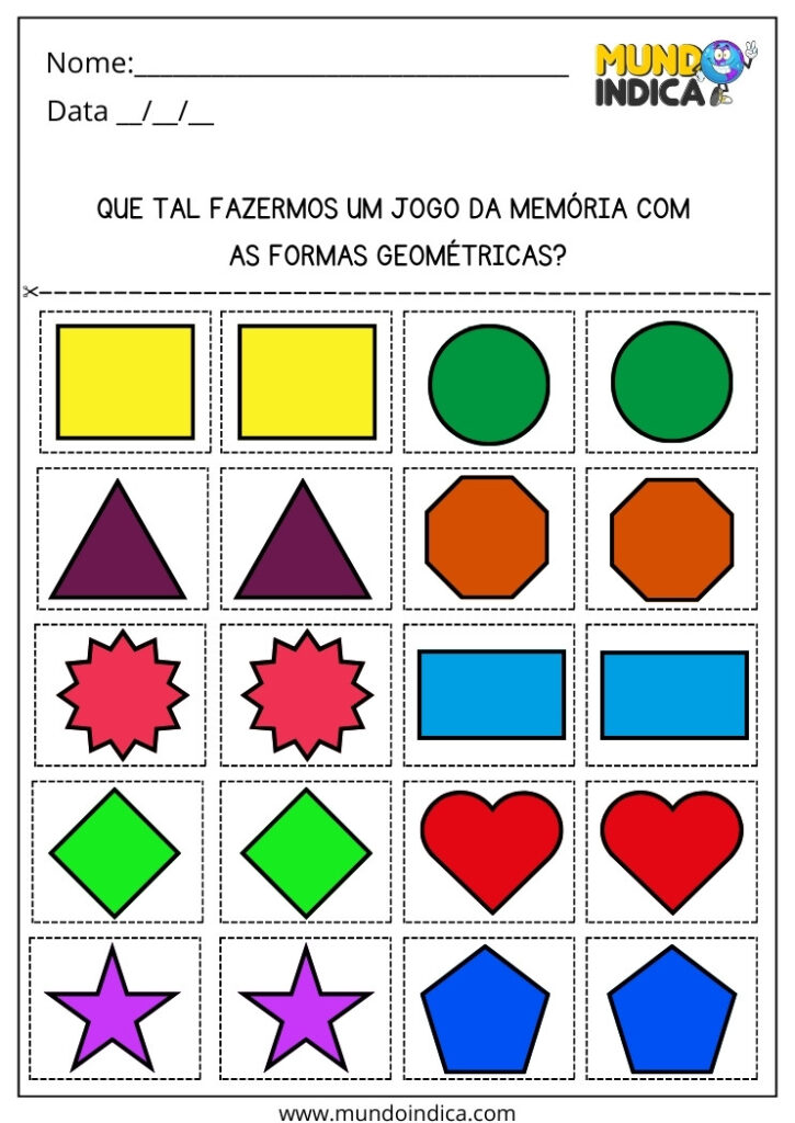 21 Atividades com Formas Geométricas para Imprimir