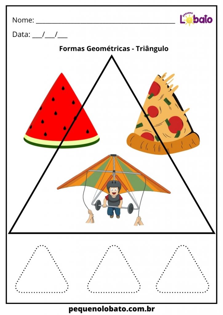 atividade com formas geométricas - triângulo