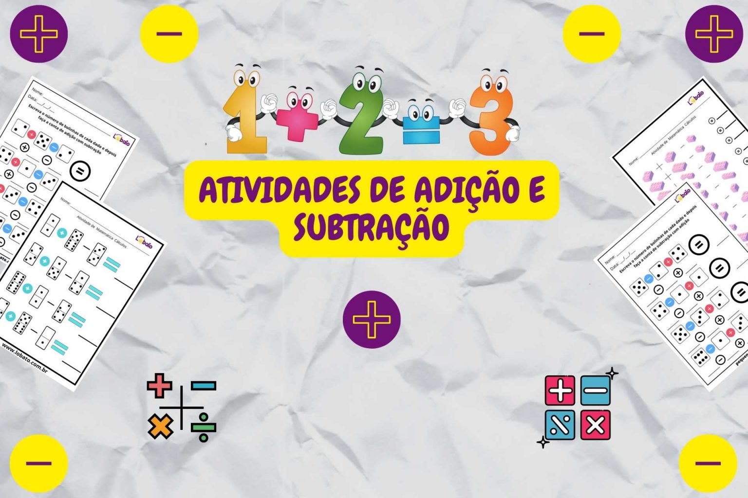 Atividades de Adição e Subtração para Imprimir