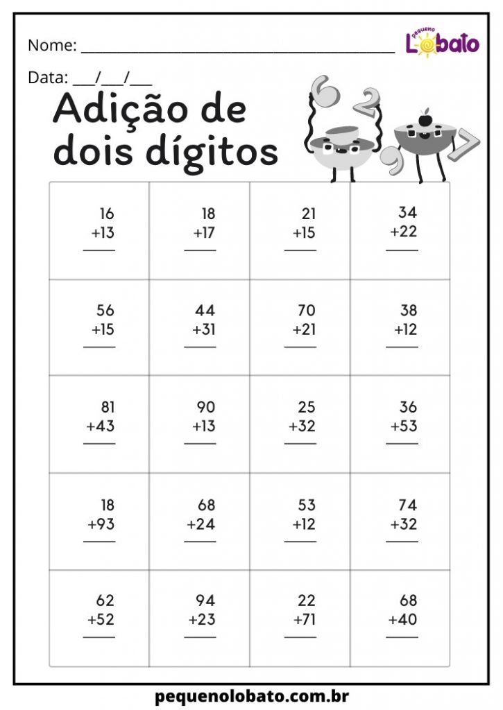 Atividades de Matemática 2 Ano para imprimir 2026