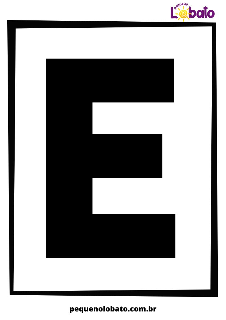 Letra E do alfabeto