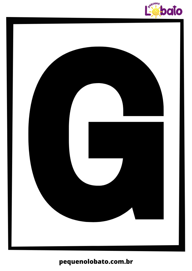 Letra G do alfabeto