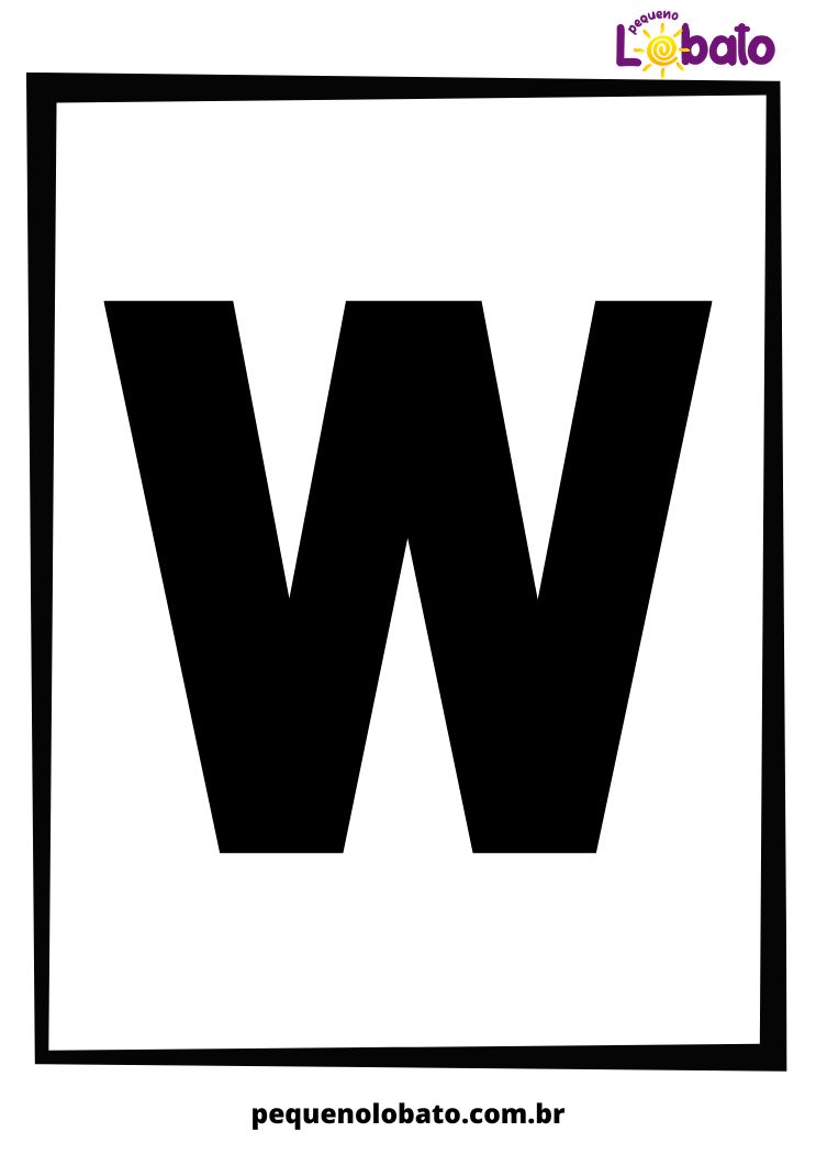 Letra W do alfabeto