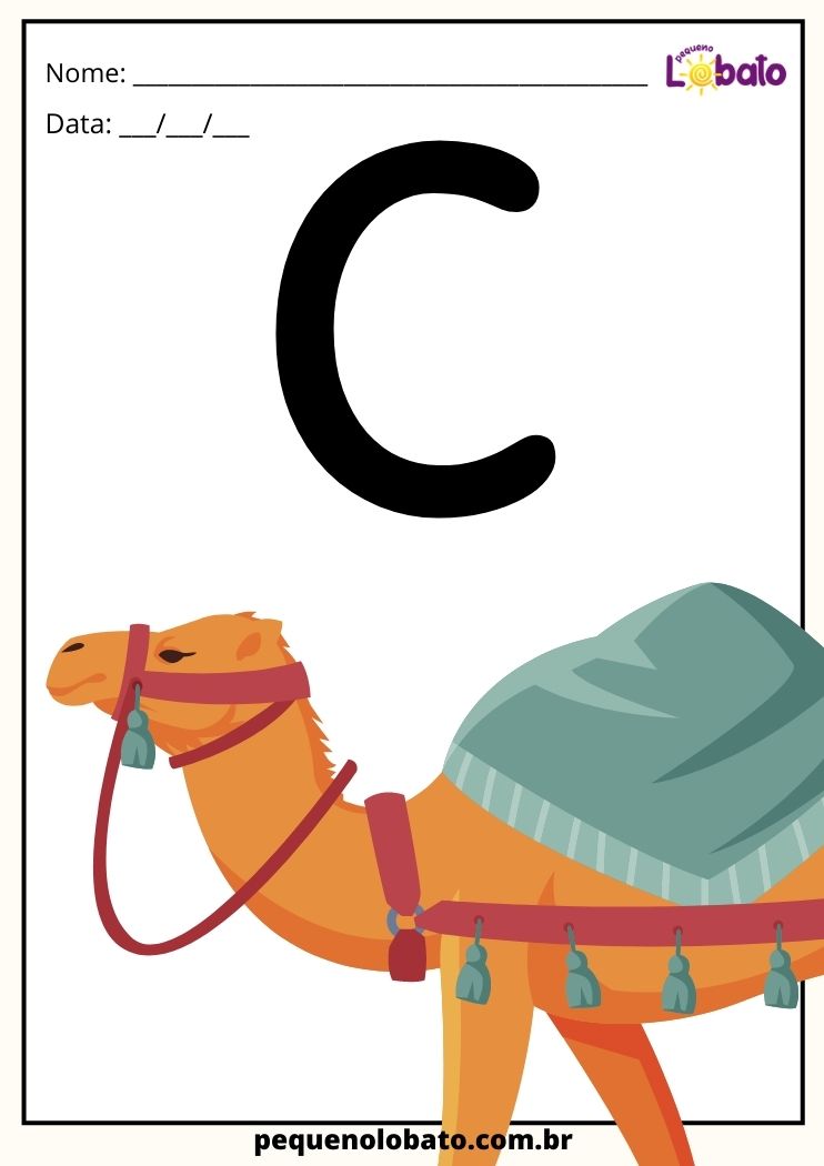 letra C de camelo