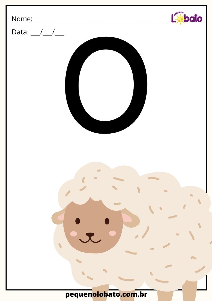 letra O de ovelha