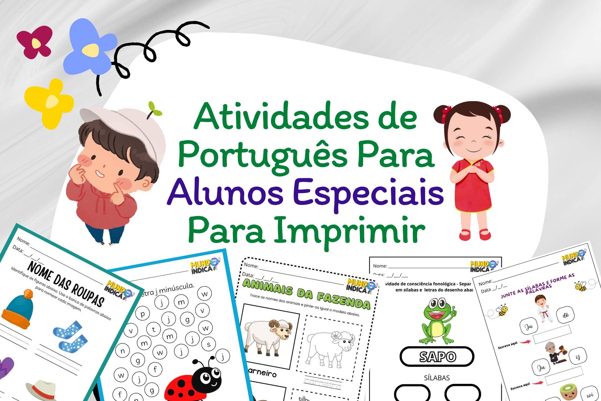 Atividades de Português para Alunos Especiais para imprimir