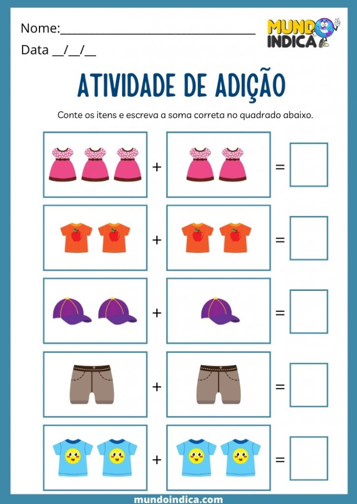 26 Atividades de Matemática para Alunos Especiais para imprimir