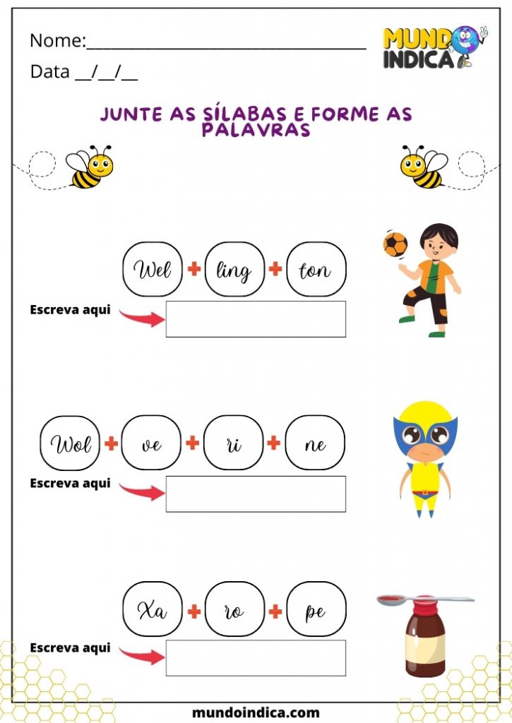 26 Atividades de Português para Alunos com Síndrome de Down para imprimir