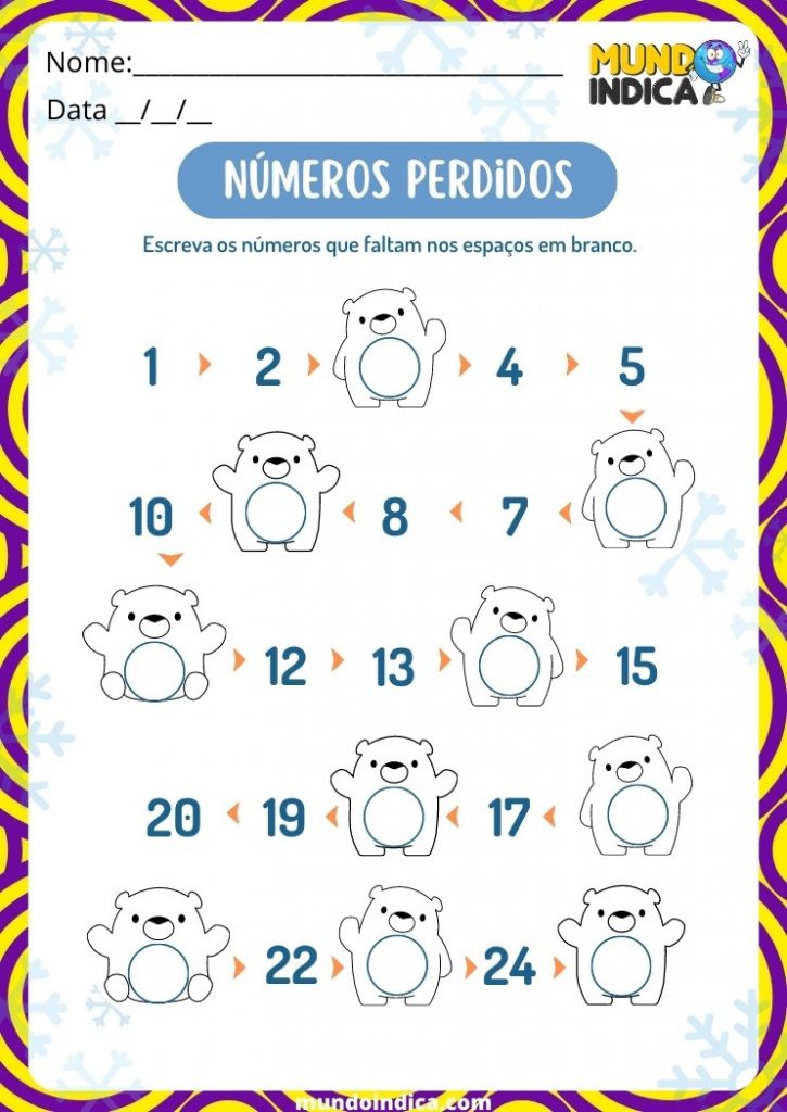 26 Atividades de Matemática para Alunos Especiais para imprimir