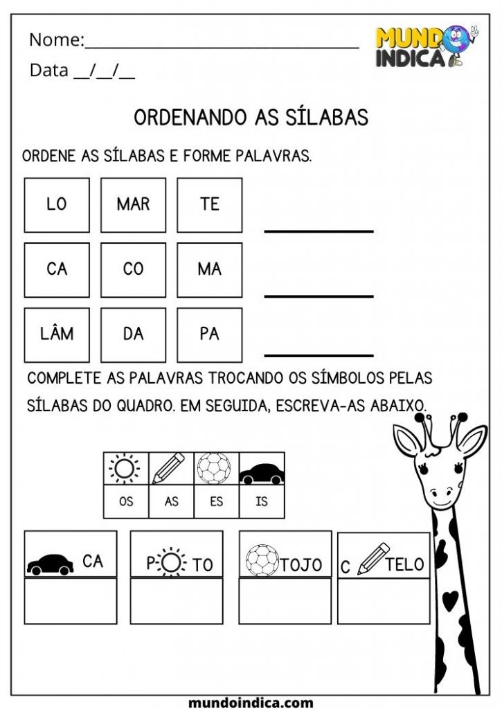 20 Atividades de Português 2 ano do Ensino Fundamental