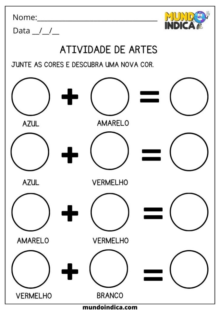 20 Atividades De Artes Para Educação Infantil Para Imprimir