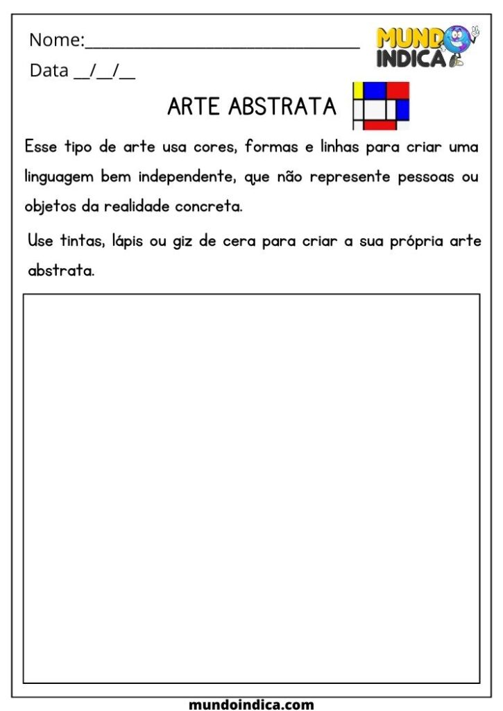20 Atividades de Artes 5 Ano Fundamental para Imprimir