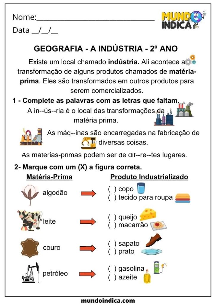 20 Atividades de Geografia para o 2 ano do Ensino Fundamental